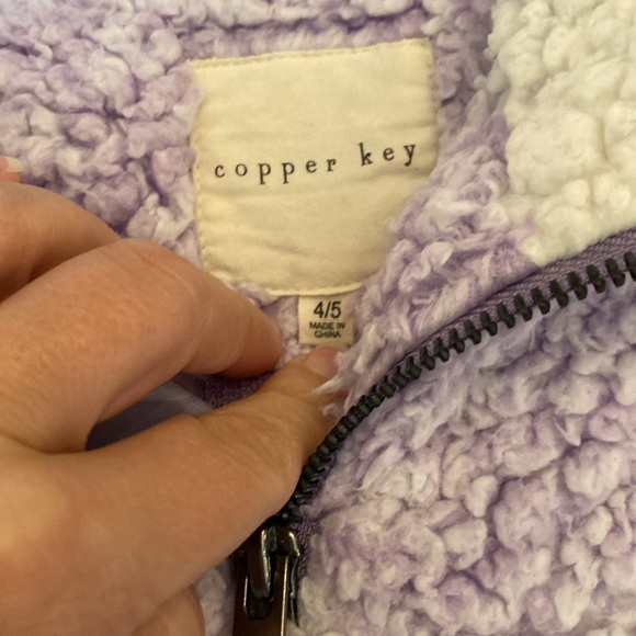 Copper Key size 4-5 pullover bundle. One purple and one teal, in good condition. - Picture 8 of 9